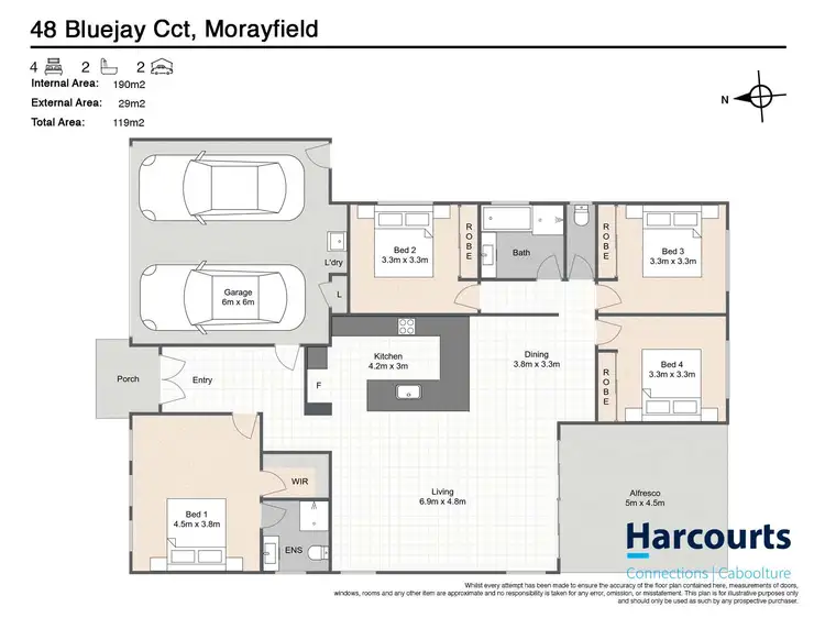 Floorplan of Homely house listing, 48 Bluejay Circuit, Morayfield QLD 4506