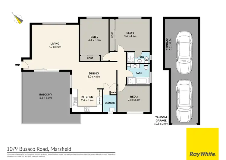 Floorplan of Homely apartment listing, 10/9 Busaco Road, Marsfield NSW 2122