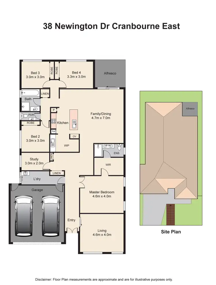 Floorplan of Homely house listing, 38 Newington Drive, Cranbourne East VIC 3977