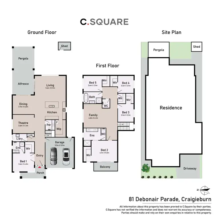 Floorplan of Homely house listing, 81 Debonair Parade, Craigieburn VIC 3064