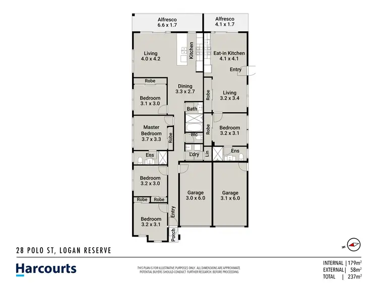 Floorplan of Homely house listing, 28 POLO STREET, Logan Reserve QLD 4133