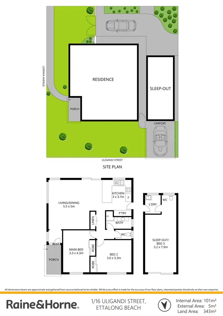 Floorplan of Homely house listing, 1/16 Uligandi Street, Ettalong Beach NSW 2257