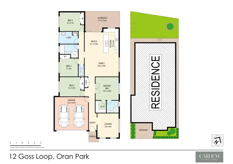 Floorplan of Homely house listing, 12 Goss Loop, Oran Park NSW 2570