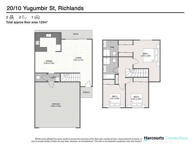 Floorplan of Homely unit listing, 20/10 Yugumbir Street, Richlands QLD 4077
