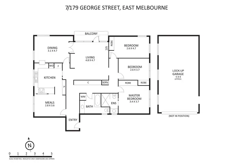 Floorplan of Homely apartment listing, 7/179 George Street, East Melbourne VIC 3002