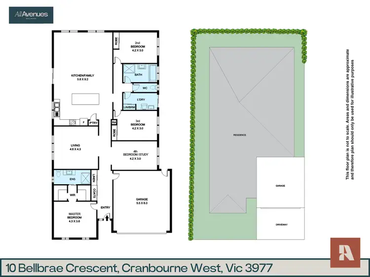 Floorplan of Homely house listing, 10 Bellbrae Crescent, Cranbourne West VIC 3977