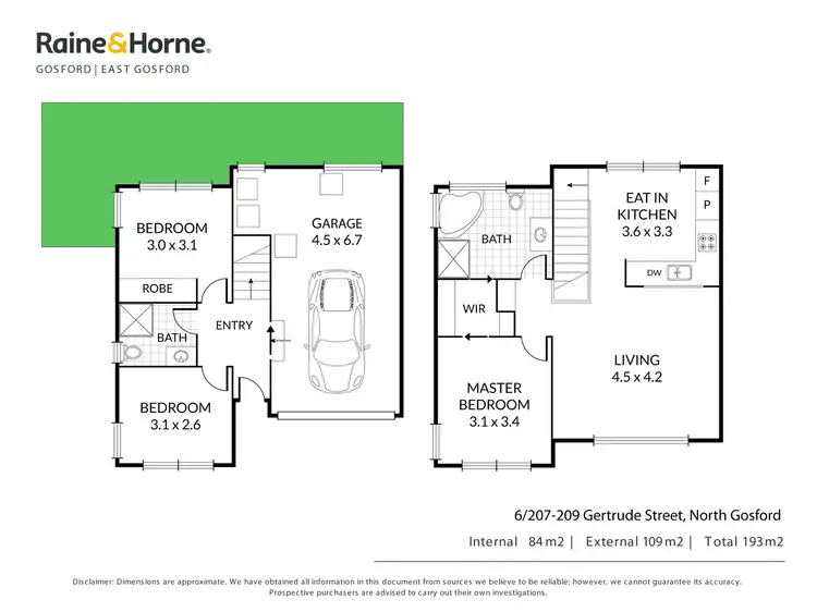 Floorplan of Homely townhouse listing, 6/207-209 Gertrude Street, North Gosford NSW 2250