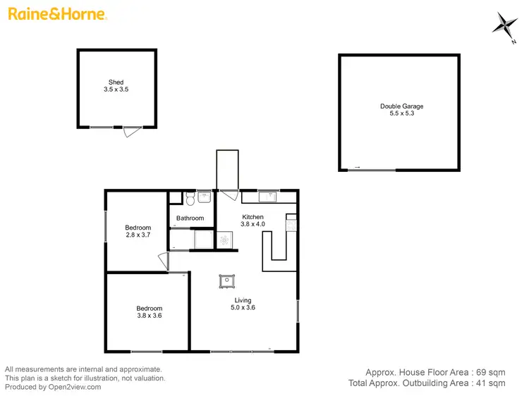 Floorplan of Homely house listing, 80 Tamarix Road, Primrose Sands TAS 7173