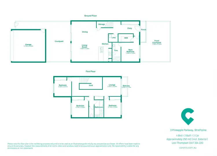 Floorplan of Homely house listing, 3 Pineapple Parkway, Strathpine QLD 4500