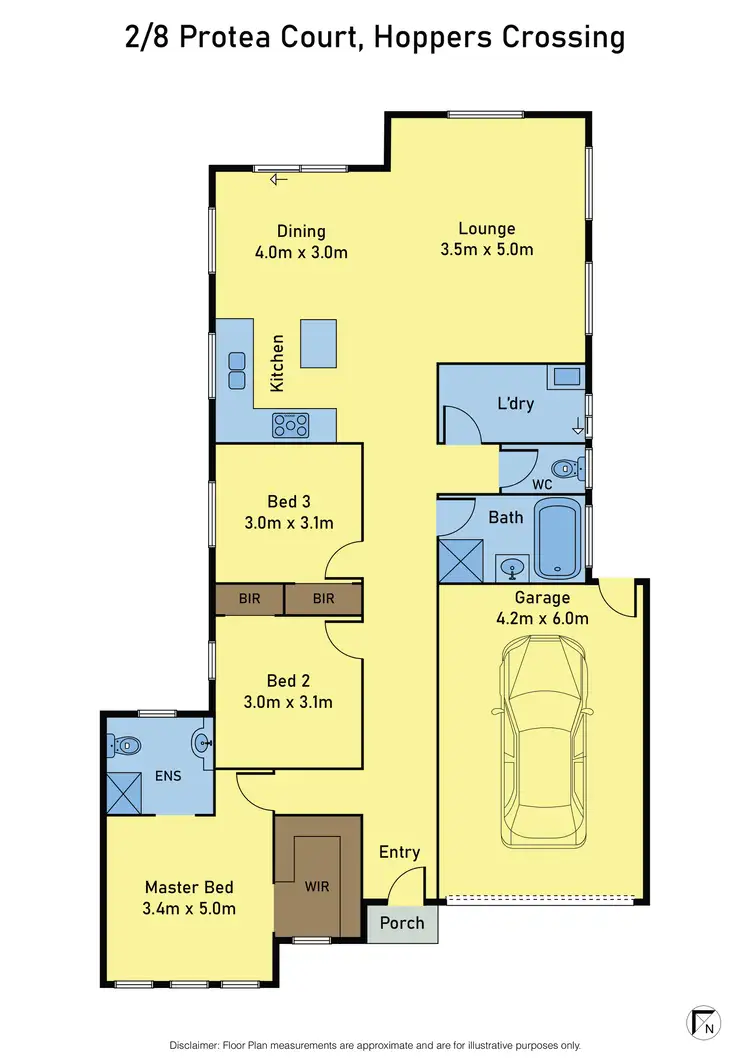 Floorplan of Homely house listing, 2|8 Protea Court, Hoppers Crossing VIC 3029
