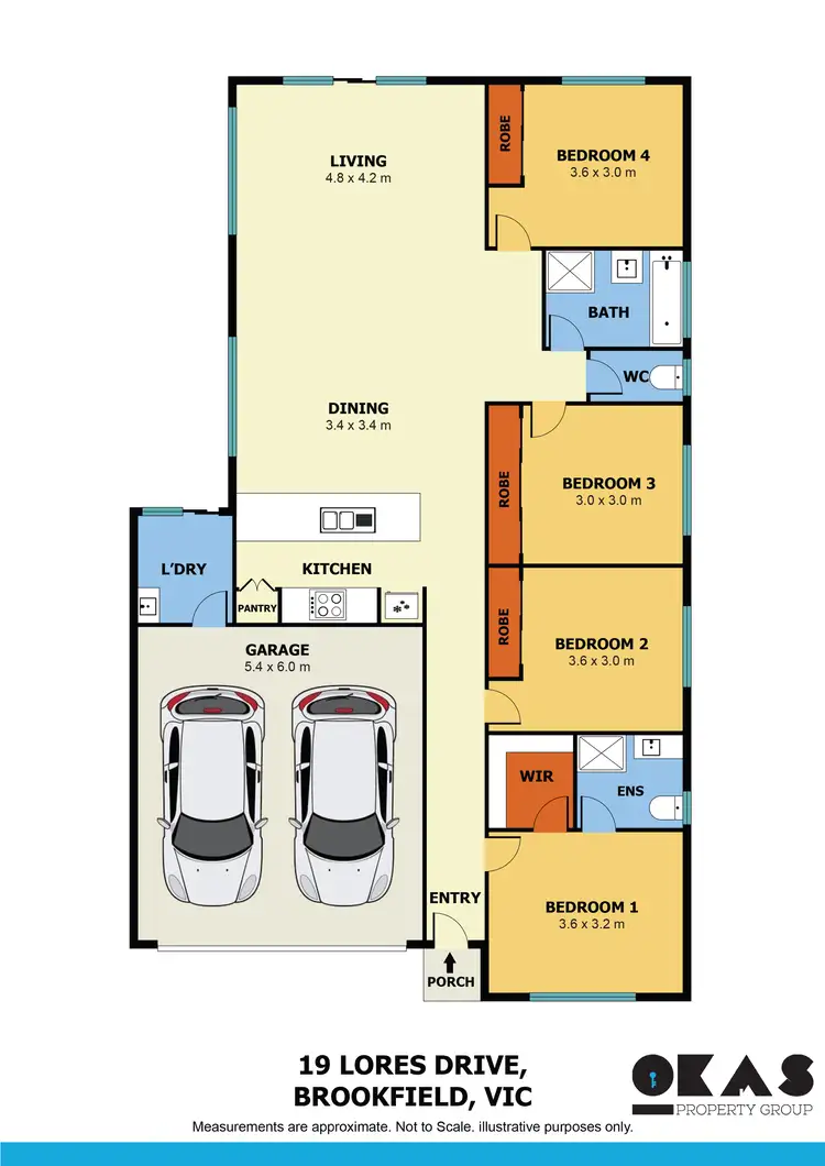 Floorplan of Homely house listing, 19 Lores Drive, Brookfield VIC 3338