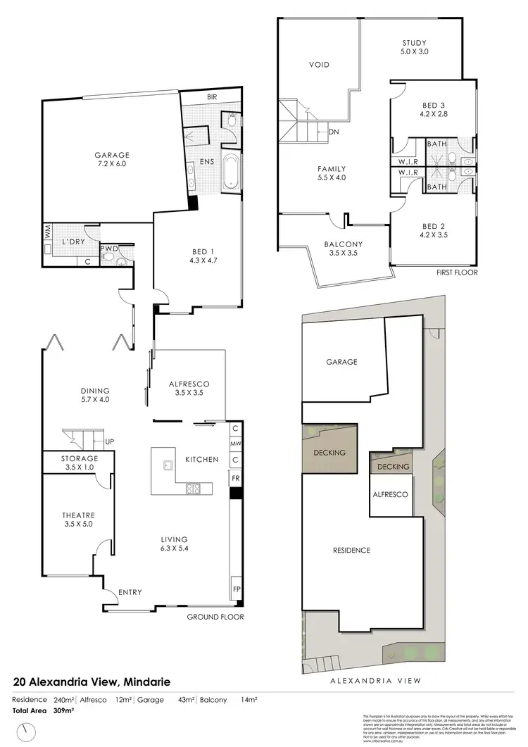Floorplan of Homely house listing, 20 Alexandria View, Mindarie WA 6030