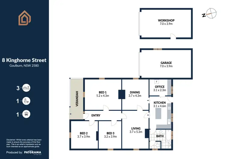 Floorplan of Homely house listing, 8 Kinghorne Street, Goulburn NSW 2580