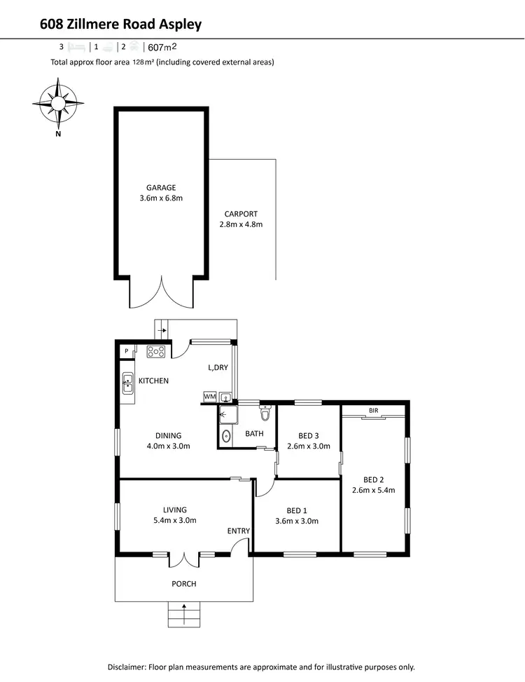 Floorplan of Homely house listing, 608 Zillmere Road, Aspley QLD 4034