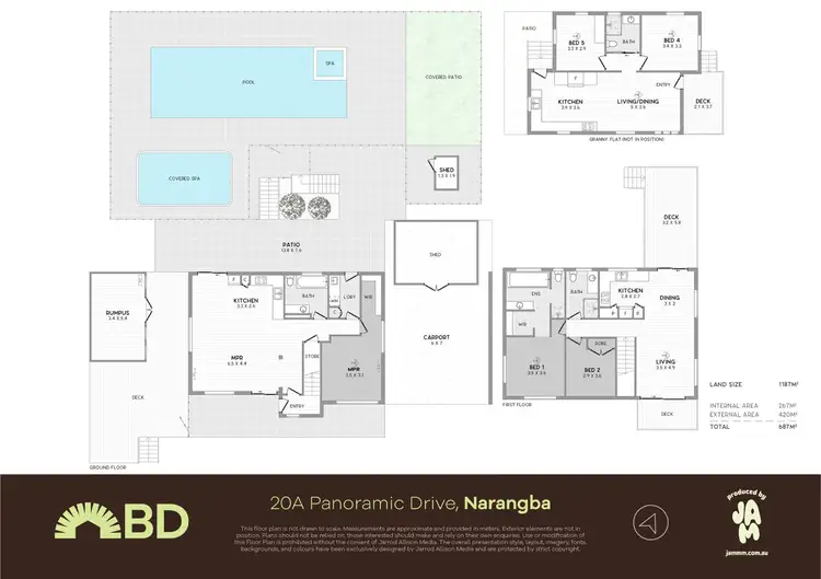 Floorplan of Homely house listing, 20A Panoramic Drive, Narangba QLD 4504