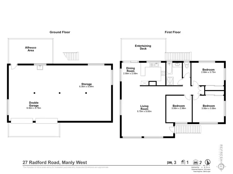 Floorplan of Homely house listing, 27 Radford Road, Manly West QLD 4179