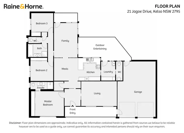 Floorplan of Homely house listing, 21 Jagoe Drive, Kelso NSW 2795