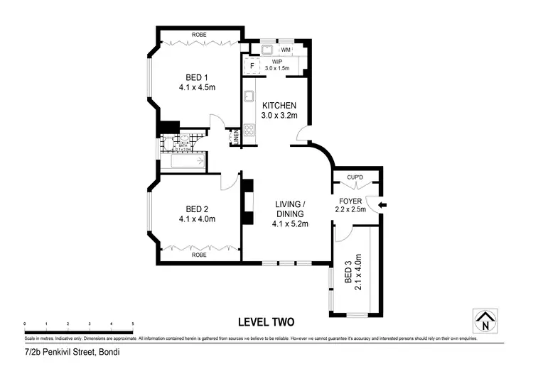 Floorplan of Homely apartment listing, 7/2B Penkivil Street, Bondi NSW 2026