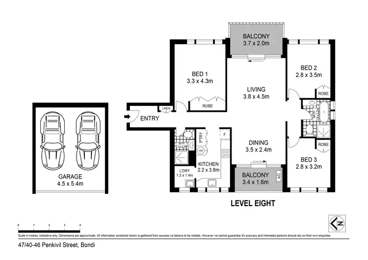 Floorplan of Homely apartment listing, 47/40-46 Penkivil Street, Bondi NSW 2026