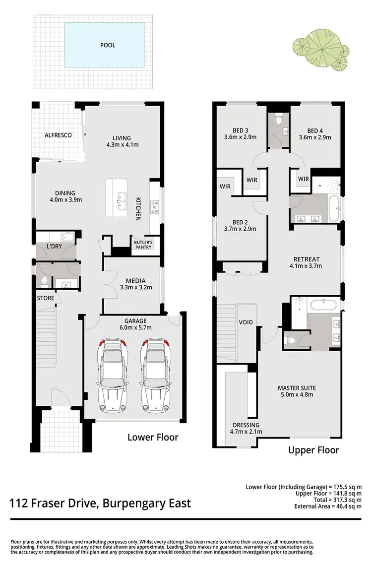 Floorplan of Homely house listing, 112 Fraser Drive, Burpengary East QLD 4505