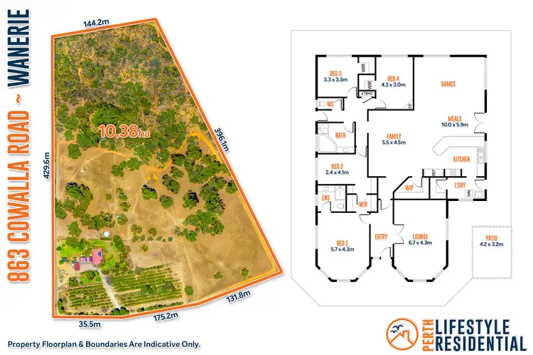 Floorplan of Homely house listing, 863 Cowalla Road, Wanerie WA 6503