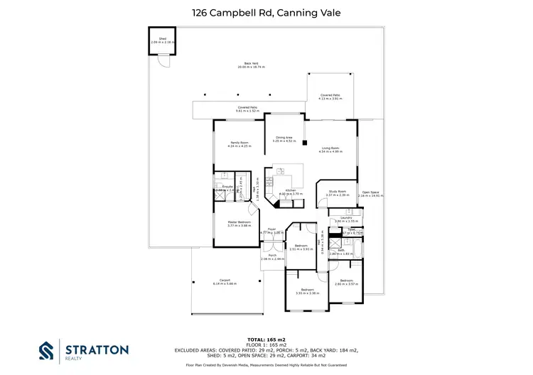 Floorplan of Homely house listing, 126 Campbell Road, Canning Vale WA 6155
