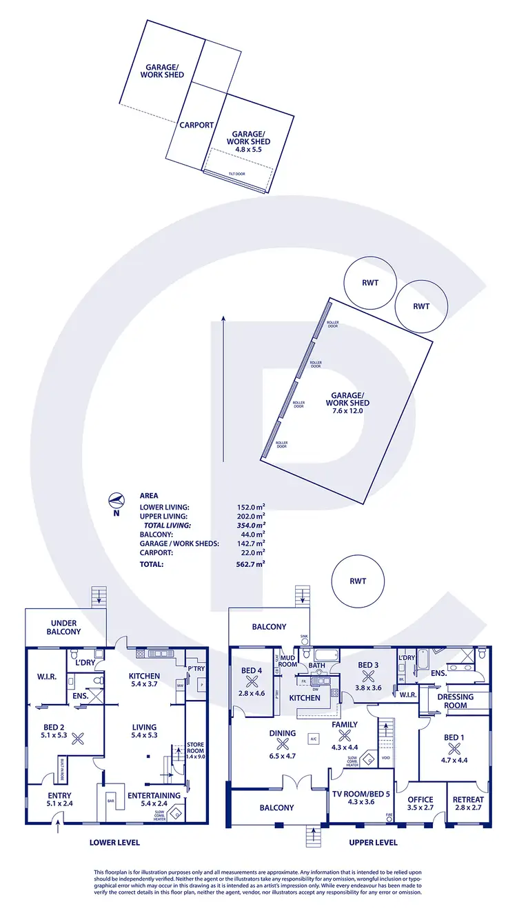 Floorplan of Homely house listing, 57 Cut Hill Road, Kangarilla SA 5157