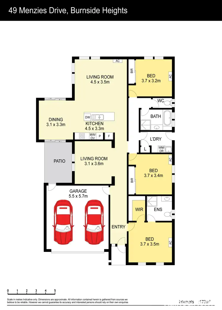 Floorplan of Homely house listing, 49 Menzies Drive, Burnside Heights VIC 3023