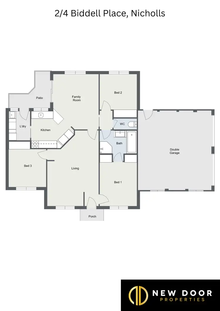 Floorplan of Homely townhouse listing, 2/4 Biddell Place, Nicholls ACT 2913