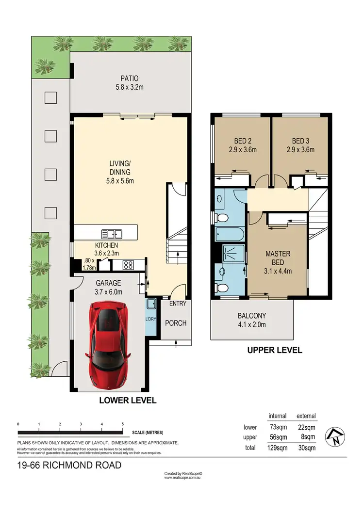 Floorplan of Homely townhouse listing, 19/66 Richmond Road, Morningside QLD 4170