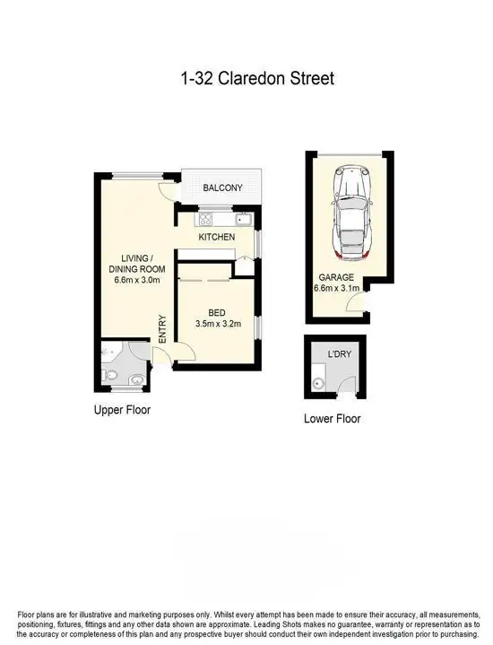 Floorplan of Homely unit listing, 1/32 Clarendon Street, East Brisbane QLD 4169