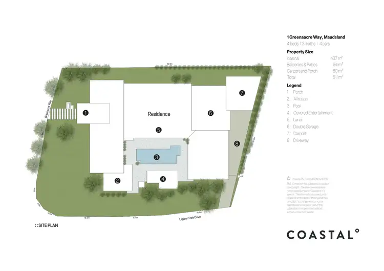 Floorplan of Homely house listing, 1 Greenacre Way, Maudsland QLD 4210