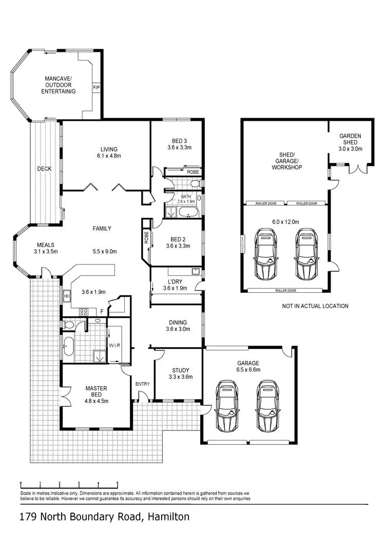 Floorplan of Homely house listing, 179 North Boundary Road, Hamilton VIC 3300