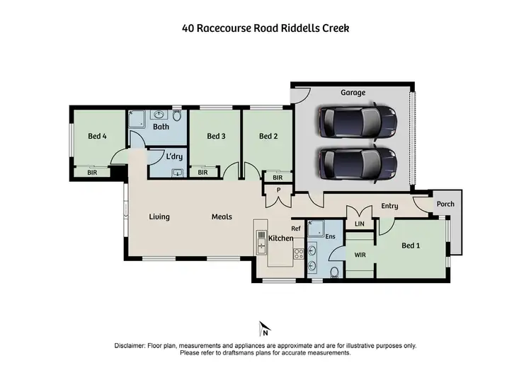 Floorplan of Homely house listing, 40 Racecourse Road, Riddells Creek VIC 3431