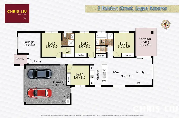Floorplan of Homely house listing, 9 Ralston Street, Logan Reserve QLD 4133