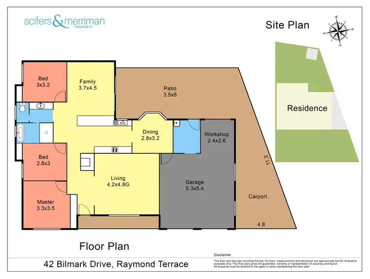 Floorplan of Homely house listing, 42 Bilmark Drive, Raymond Terrace NSW 2324