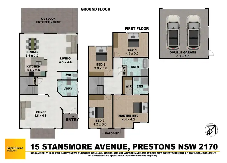 Floorplan of Homely house listing, 15 Stansmore Avenue, Prestons NSW 2170