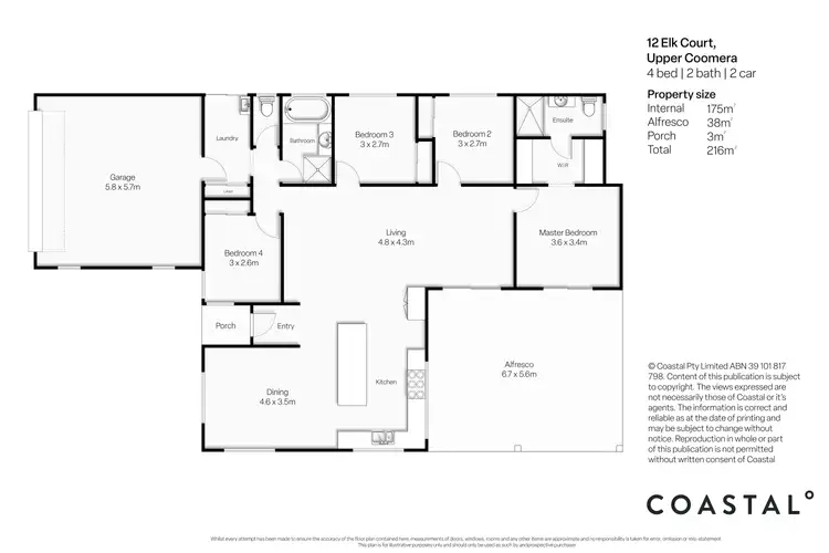 Floorplan of Homely house listing, 12 Elk Court, Upper Coomera QLD 4209