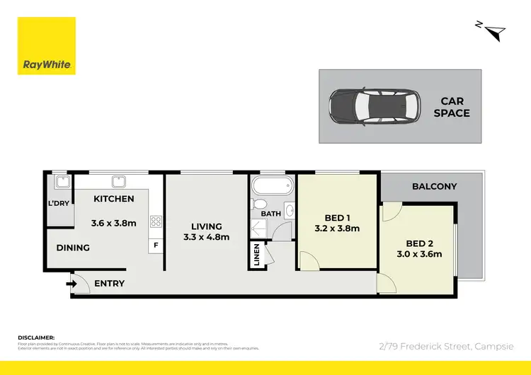 Floorplan of Homely apartment listing, 2/79 Frederick Street, Campsie NSW 2194
