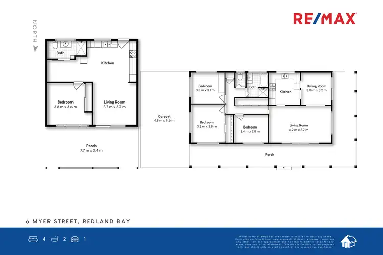 Floorplan of Homely house listing, 6 Myer Street, Redland Bay QLD 4165