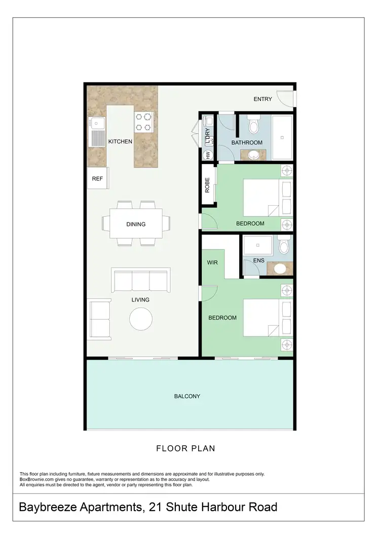 Floorplan of Homely apartment listing, 88/21 Shute Harbour Road, Cannonvale QLD 4802