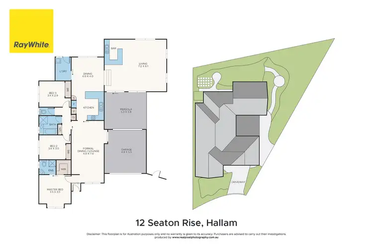 Floorplan of Homely house listing, 12 Seaton Rise, Hallam VIC 3803