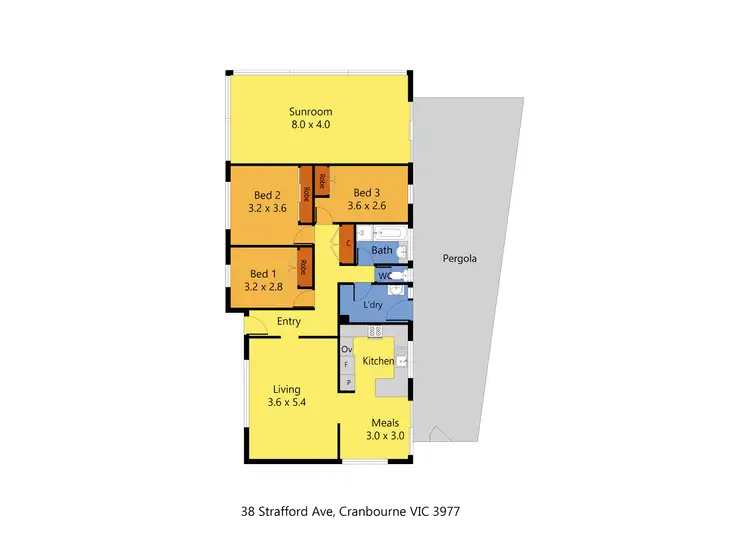 Floorplan of Homely house listing, 38 Strafford Avenue, Cranbourne VIC 3977