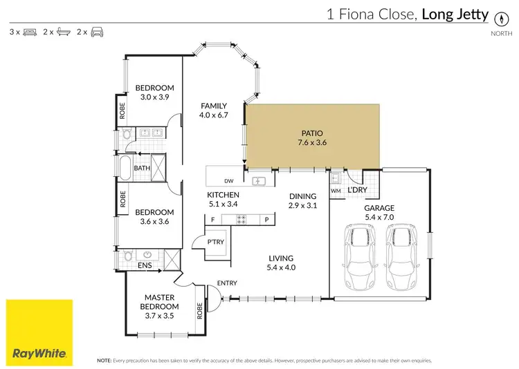 Floorplan of Homely house listing, 1 Fiona Close, Long Jetty NSW 2261