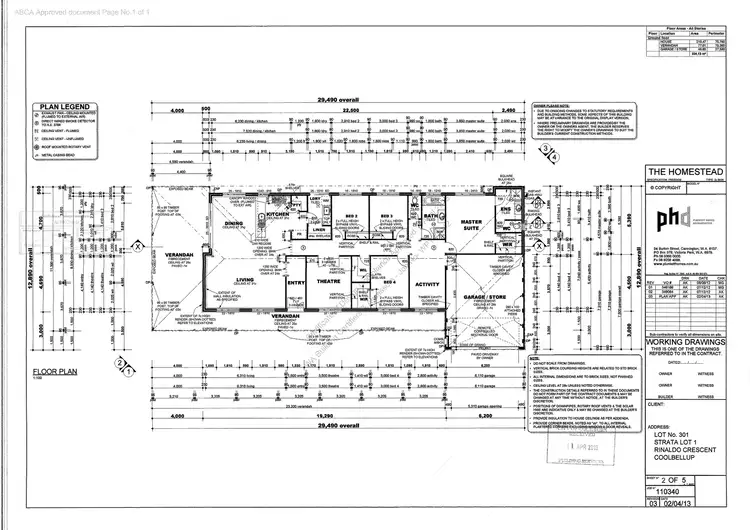Floorplan of Homely house listing, 41A Rinaldo Crescent, Coolbellup WA 6163