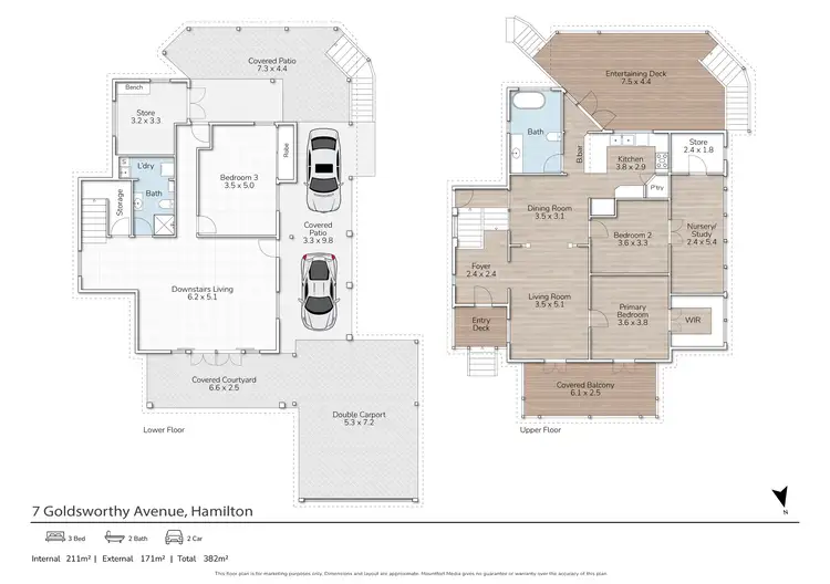 Floorplan of Homely house listing, 7 Goldsworthy Avenue, Hamilton QLD 4007