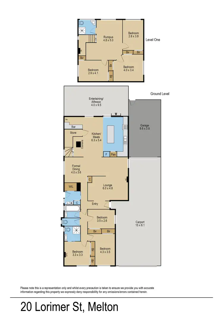 Floorplan of Homely house listing, 20 Lorimer Street, Melton VIC 3337