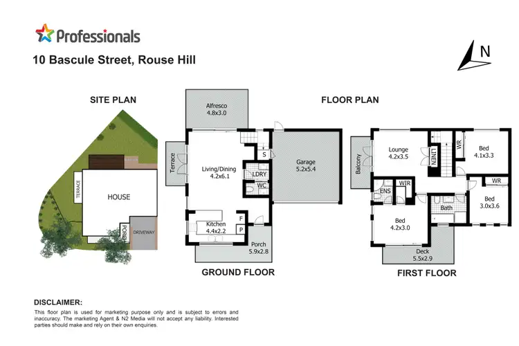 Floorplan of Homely house listing, 10 Bascule Street, Rouse Hill NSW 2155