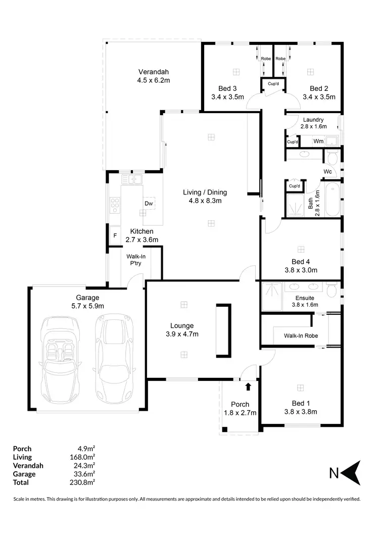 Floorplan of Homely house listing, 8 Goulburn Street, Angle Vale SA 5117