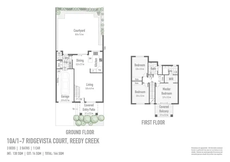 Floorplan of Homely townhouse listing, 10A/1-7 Ridgevista Court, Reedy Creek QLD 4227